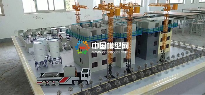 剪刀墻結(jié)構(gòu)吊裝模型，PC構(gòu)建生產(chǎn)線模型  