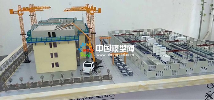 剪刀墻結(jié)構(gòu)吊裝模型，PC構(gòu)建生產(chǎn)線模型  