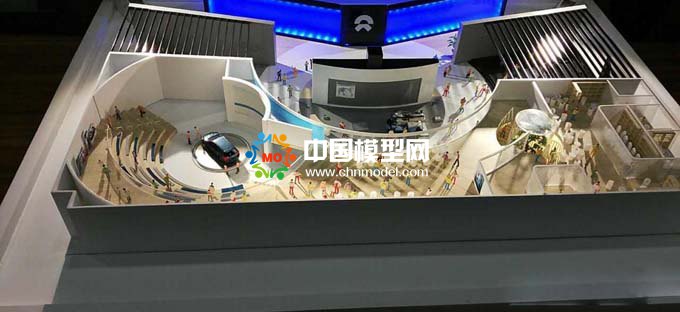 汽車展臺模型,4S店沙盤
