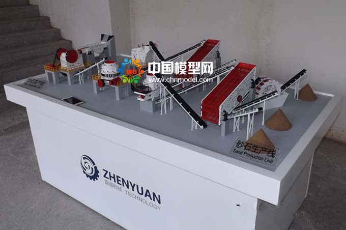 砂石生產(chǎn)線(xiàn)模型，碎石生產(chǎn)線(xiàn)模型
