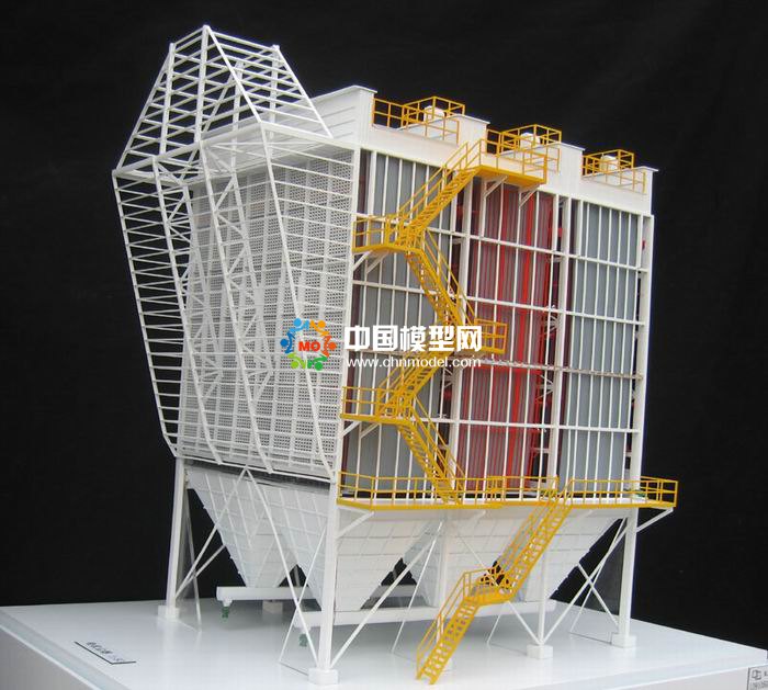 布袋除塵器沙盤模型，電除塵器沙盤模型