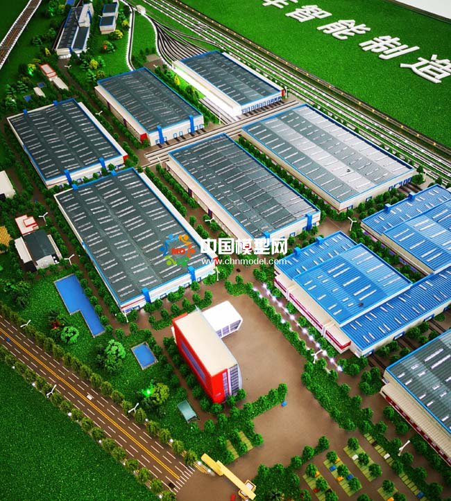 汽車智能制造工廠沙盤模型