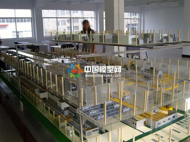 智能汽車檢測站沙盤模型