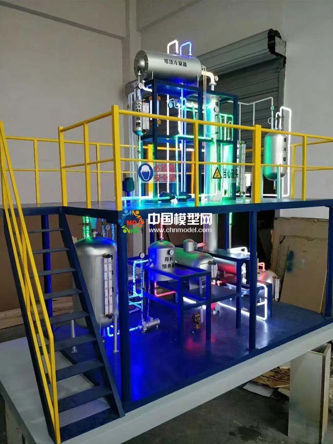 蒸餾塔沙盤模型