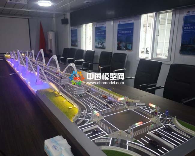 中國(guó)電建淯陽橋重建工程沙盤模型