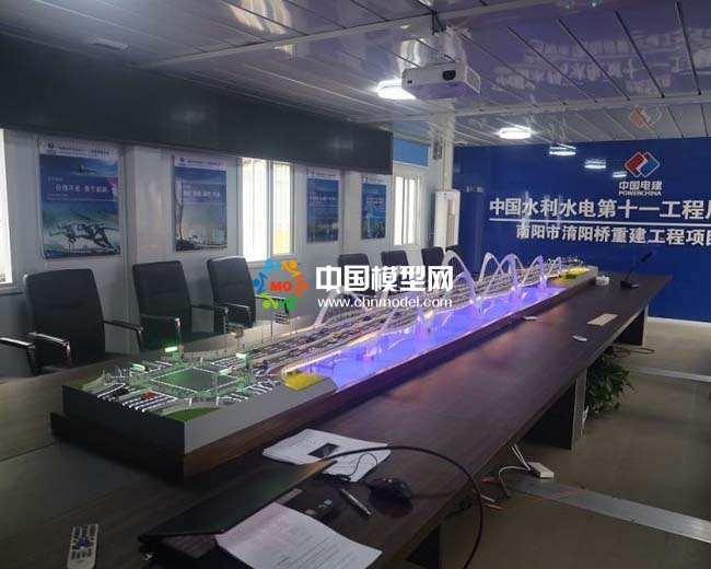 中國(guó)電建淯陽橋重建工程沙盤模型