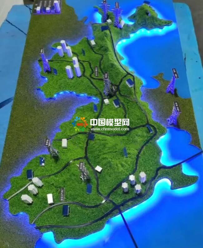 零碳電力能源分布沙盤模型