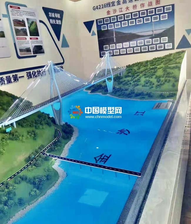 金沙江大橋沙盤模型