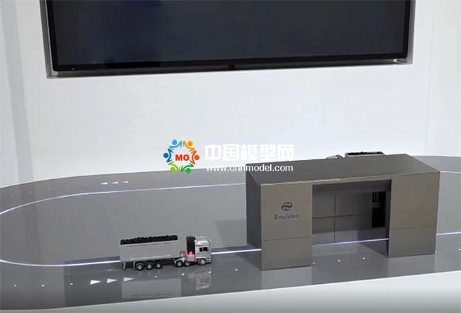 智能重卡換電站模型