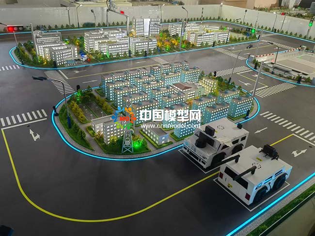 智能網聯(lián)實訓交通沙盤模型