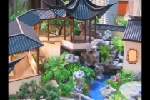 園林古建模型，天壇模型，木制古建模型