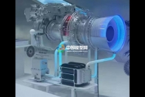兆瓦級氫燃料渦軸發(fā)動機模型