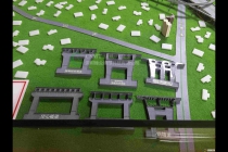 高速公路沙盤，橋梁隧道沙盤模型