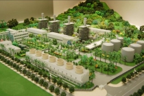 熱電廠沙盤模型，發(fā)電廠沙盤模型，以供熱為主要目的發(fā)電廠