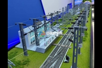 車(chē)站接觸網(wǎng)絕緣錨段關(guān)節(jié)沙盤(pán)模型