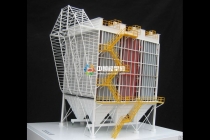 布袋除塵器沙盤模型，電除塵器沙盤模型